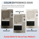 Modern Wall Mounted Bathroom Vanity With Resin Sink And Storage Rack