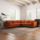Amber - Velvet Corner Sectional Sofa