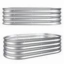 Heavy Duty Galvanized Raised Garden Bed Kit For Vegetables, Flowers & Herbs