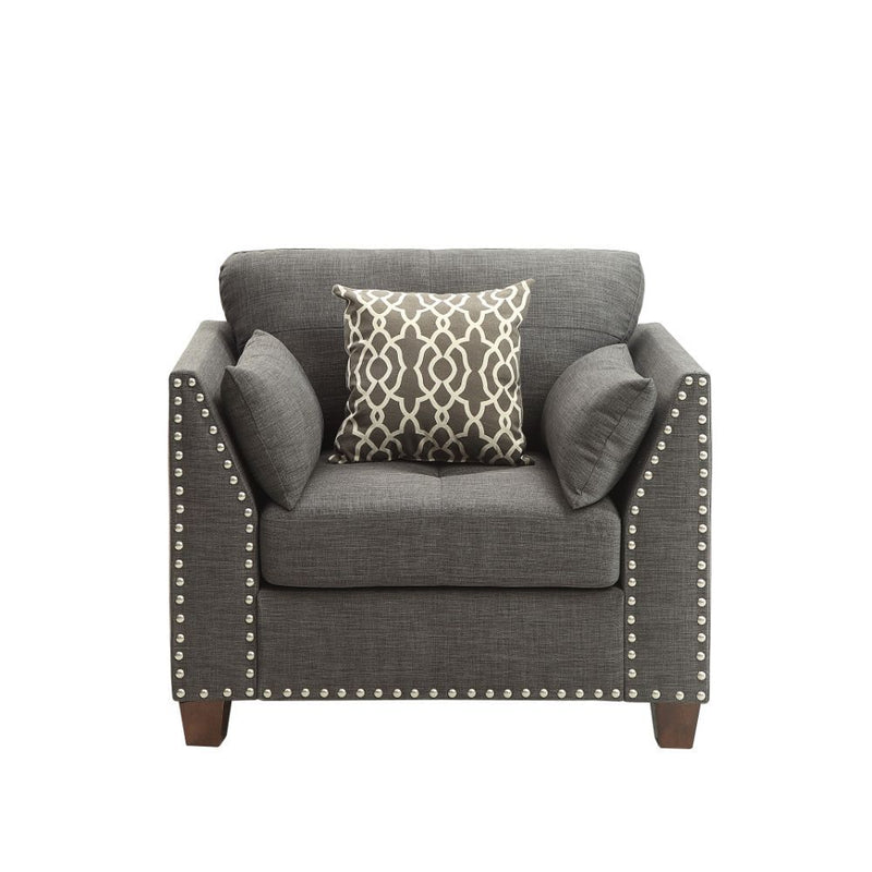 Laurissa - Chair - Light Charcoal Linen