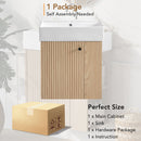 Modern Floating Bathroom Vanity With Ceramic Basin Perfect For Small Bathrooms