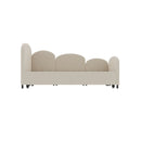 Modern Velvet Upholstered Daybed With Additional Bed Frame