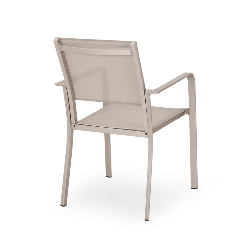 Waterfal - Outdoor Aluminum Dining Chair With Mesh Seat (Set of 2)