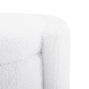 Cozy Boucle Storage Ottoman, Stylish Comfort With Hidden Storage