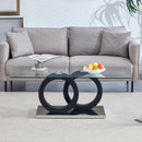 Contemporary Style Glass Top Coffee Table