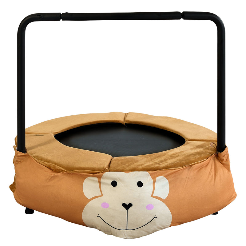Children's Trampoline Happy Expression Outdoor / Indoor Dual Use, Foldable Iron Tube