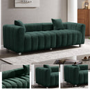 Modern 3 Seater Sofa With 2 Pillows