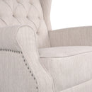 Sheila - Contemporary Fabric Tufted Wingback Rocking Chair