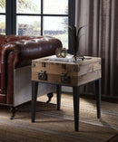 Kolin - Accent Table - Rustic Oak & Matte Gray - Atlantic Fine Furniture Inc