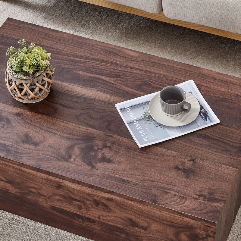 Modern Coffee Table With Light Wood Texture Pattern