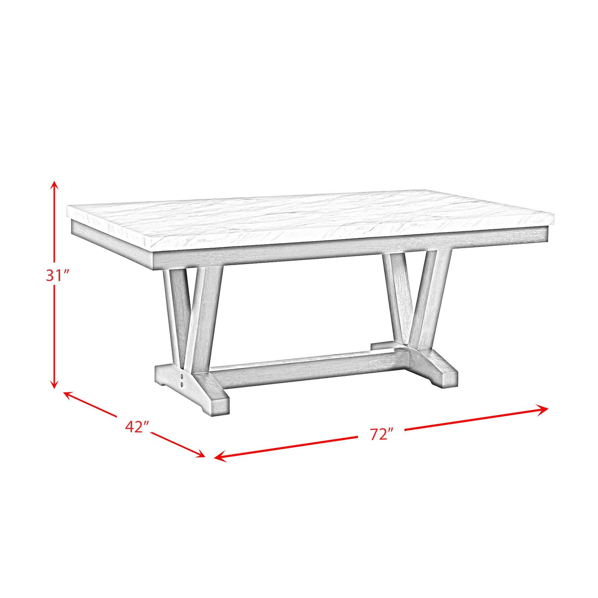 Everdeen Dining Set in Gray by Elements International, view 19