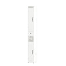 Slim Tall Bathroom Storage Cabinet With Adjustable Shelves, 2 Doors Freestanding Cabinet - White