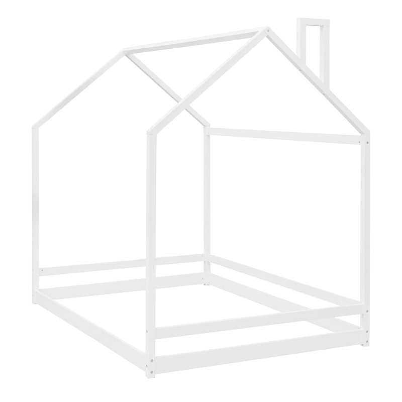 Full Size House Bed Wood Bed, White(OLD SKU:WF281436AAK)
