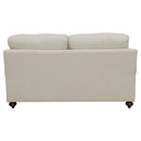 Glenn - Upholstered English Arm Loveseat - Light Gray