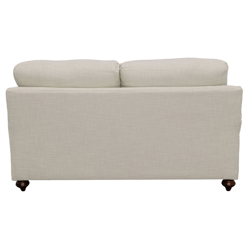 Glenn - Upholstered English Arm Loveseat - Light Gray