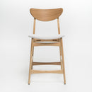 Retro Modern Counter Height Chair Set With Cushioned Seats