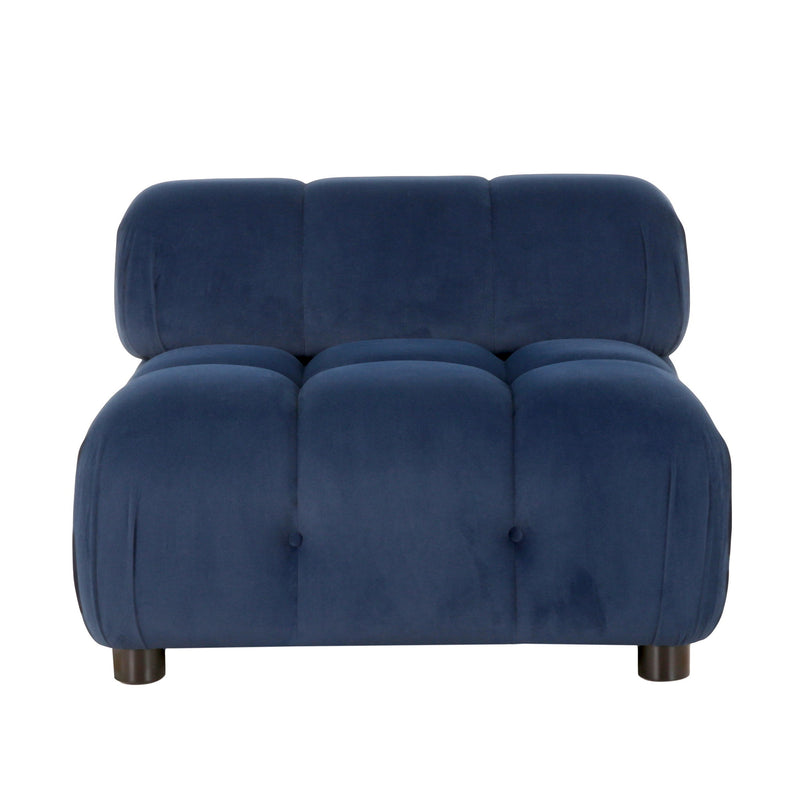 Sectional Modular Sofa, Armless - Dark Blue