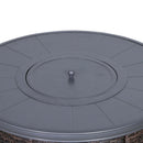 Outdoor Fire Pit Table With Lid - Espresso