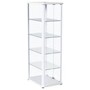Aero - 5-Shelf Display Curio Cabinet With Led Lighting