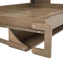 Full Size Murphy Bed With Wardrobe, Drawers, And Open Shelves - Wood