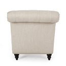 Chaise Lounge With Button Tufted Diamon Stitch