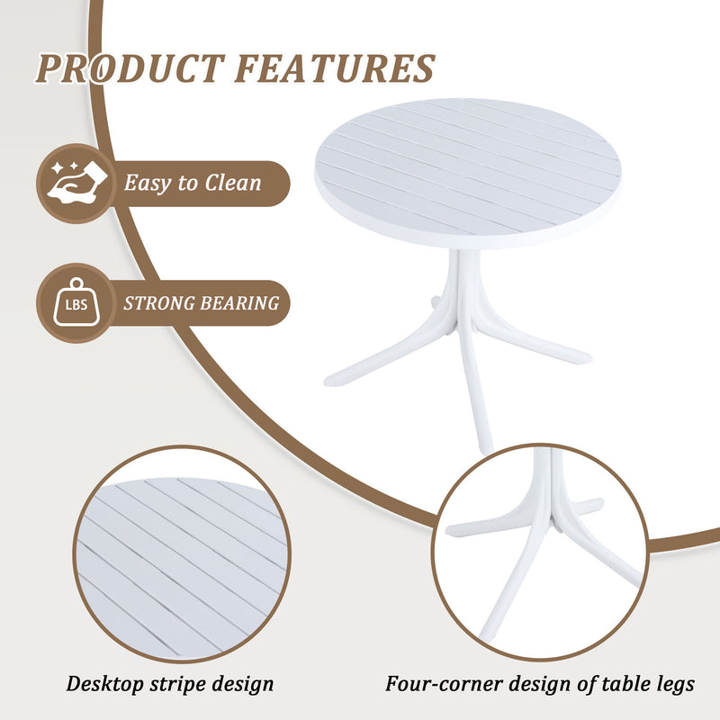 Modern Lounge Chair Set With Round Table