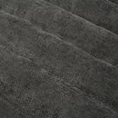 Chaise Bed Lounge Sofa Chair With Adjustable Backrest And LED Light Strip - Gray