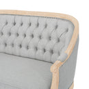 French Country Chesterfield Style Tufted Loveseat