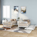 Twin over Twin/Full Bunk Bed with Twin Size Trundle (White)(OLD SKU :LP000025AAK)