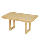 Topmax - 7 Piece Traditional Extendable Dining Table Set With Butterfly Leaf And 6 Upholstered Dining Table Set