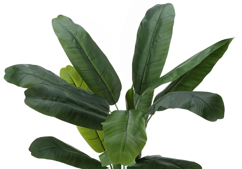 55" Tall, Artificial Plant, Banana Tree, Indoor, Faux, Fake, Floor, Greenery, Potted, Real Touch, Decorative - Green / Black