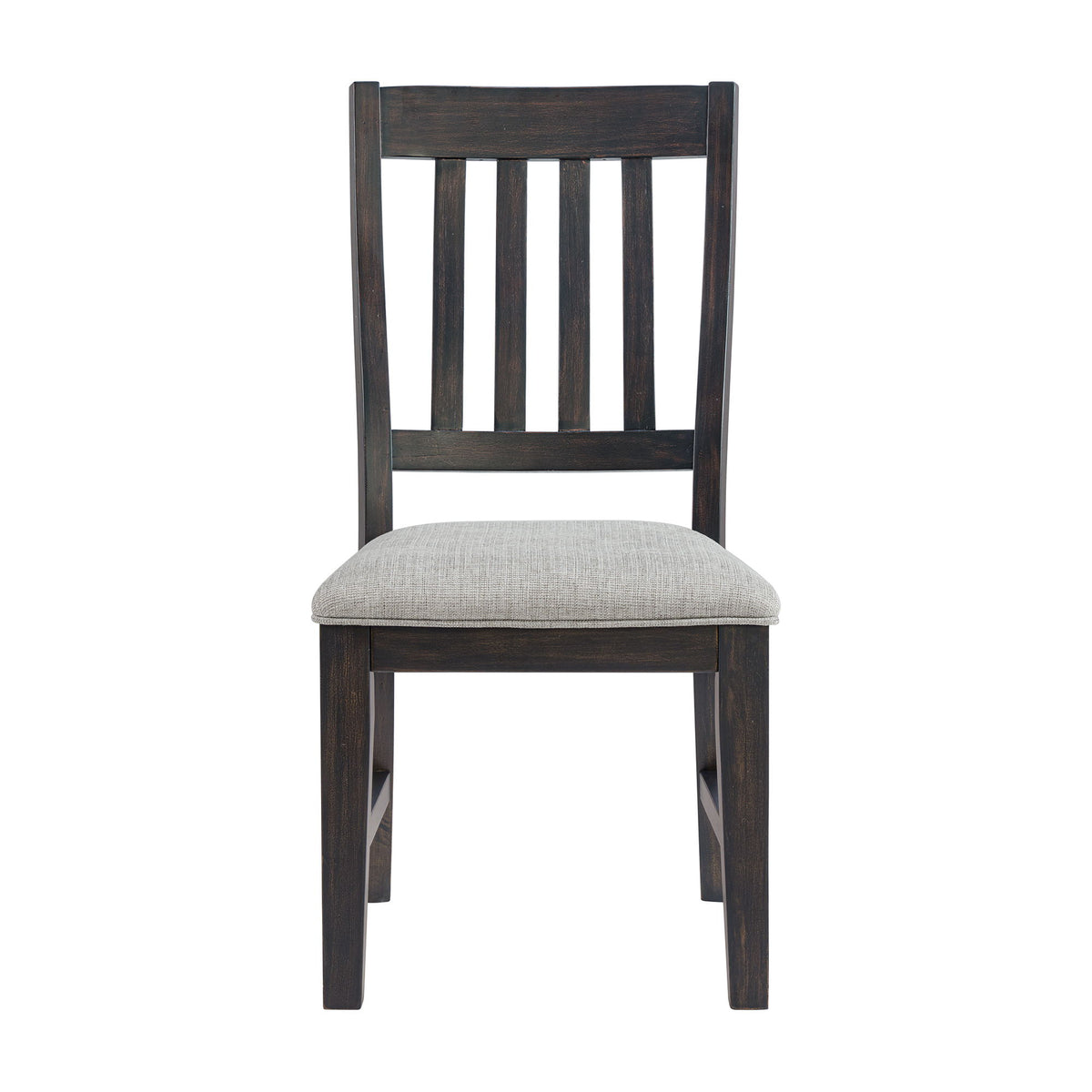 Montrose Fabric Dining Side Chair (Set of 2) in Espresso / Light Gray by Elements International, view 10