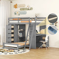 Bunk Bed With LED Light And USB Ports
