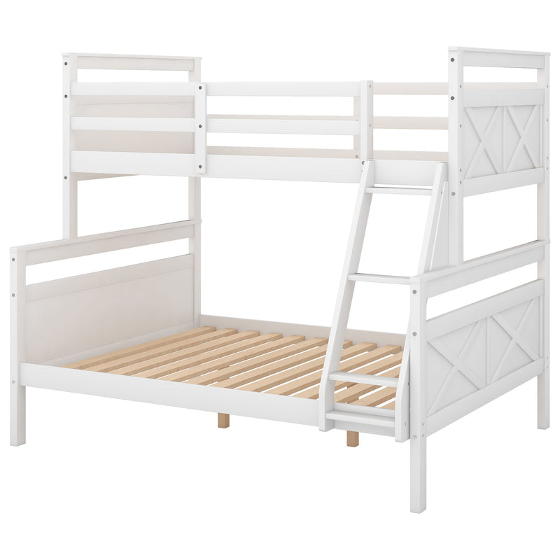 Bunk Bed With Ladder, Safety Guardrail, Perfect For Bedroom