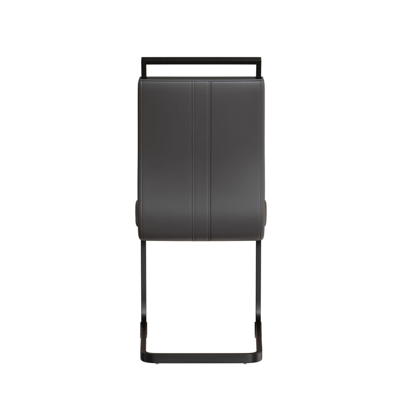 Modern Dining Chairs With High Back Upholstered Design Metal Legs