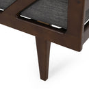 Chic Contemporary Chaise Lounge With Button Tufting And Bentwood Structure