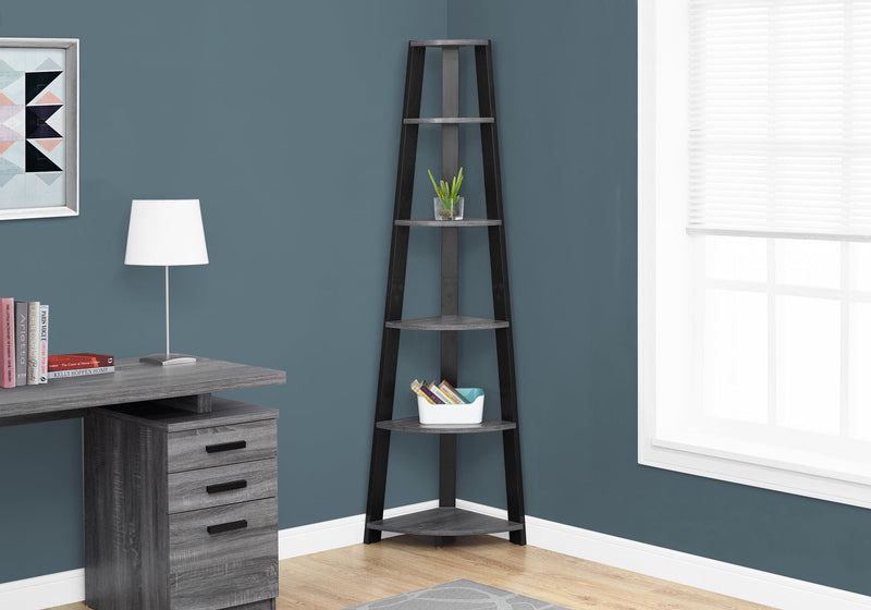 5 Tier Bookshelf, Bookcase, Etagere, Corner, For Office, Contemporary & Modern