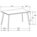 Robbie - 5 Piece Counter Height Dining Set - Walnut