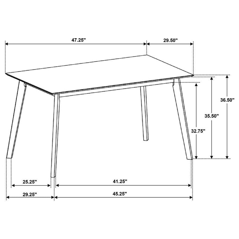 Robbie - Counter Height Dining Table, Box 1 of 2 - Walnut