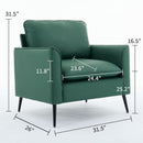 Nordic Retro Light Luxury Upholstered Sofa Chair