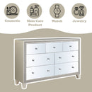 Sliverfluff - Dresser - Mirrored & Champagne Finish - Atlantic Fine Furniture Inc