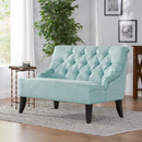 Nicole - French Style Upholstered Loveseat With Tufted Backrest