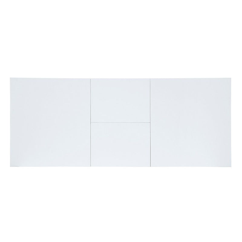 Gallegos - Dining Table With Leaf - White High Gloss