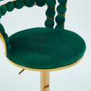 Modern Bar Chair With Iron Tube Legs, Soft Cushions And Comfortable Backrest (Set of 2)