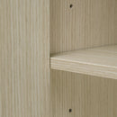 Modern 2 Door 3 Drawer Storage Cabinet, Buffet Cabinet With 2 Embossed Door For Living Room, Kitchen, Entryway - Natural