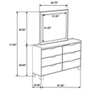 Henderson - 6-Drawer Bedroom Dresser Cabinet