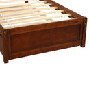 Platform Bed Wood Bed Frame With Trundle
