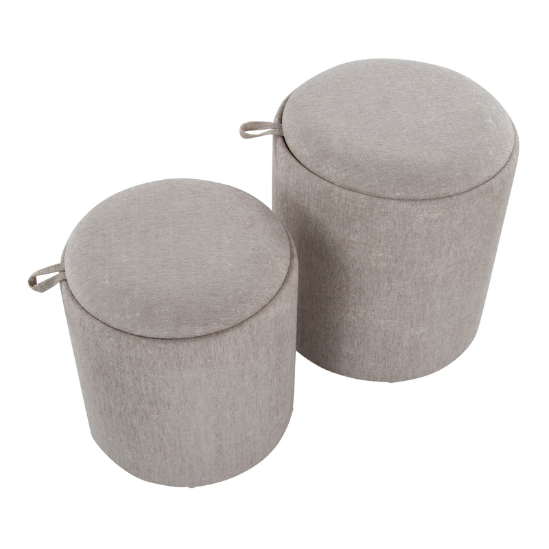 Tray - Contemporary Nesting Ottoman Set