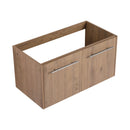 Modern Floating Bathroom Vanity With Resin Sink, Soft Close Doors