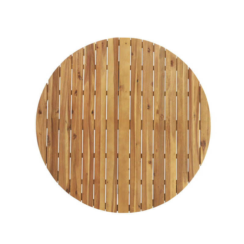 Outdoor Dining Table - Teak / Black